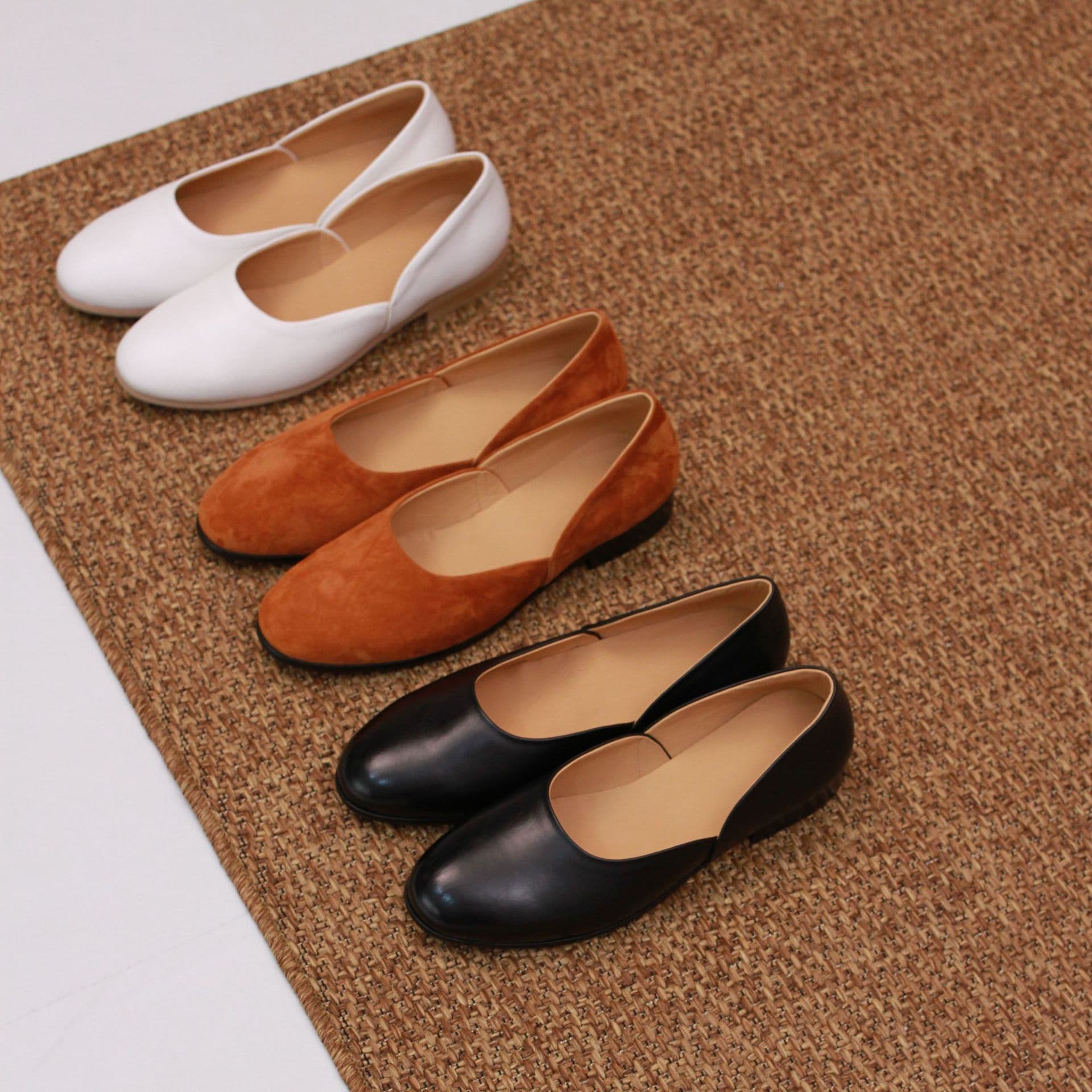 British American Full-Grain Leather Color Block Casual Shoes Comfortable Suit Vintage Bowling Shoes Greek Loafers Men's