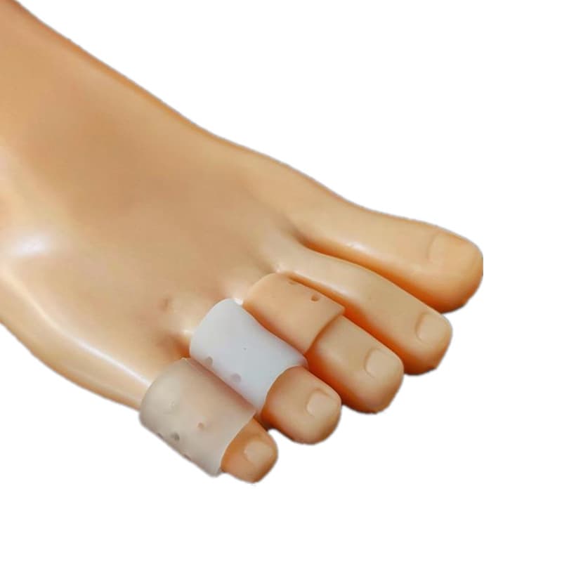 Double-Ended Open with Hole Pinky Finger Silicone Protective Sleeves Breathable Finger and Toe Sleeves Soft Silicone Anti-Friction