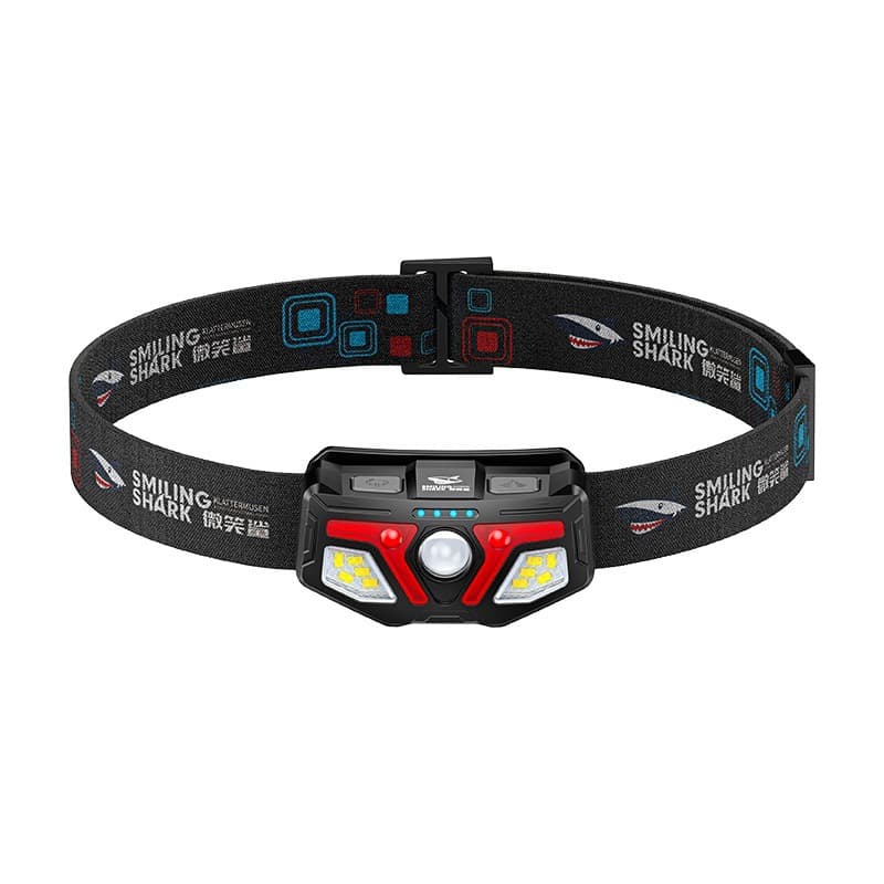 New Rechargeable High-Brightness Headlamp with Strong Lighting, Wave-Sensing Power Display, Long-Lasting Battery Life for Outdoor Use