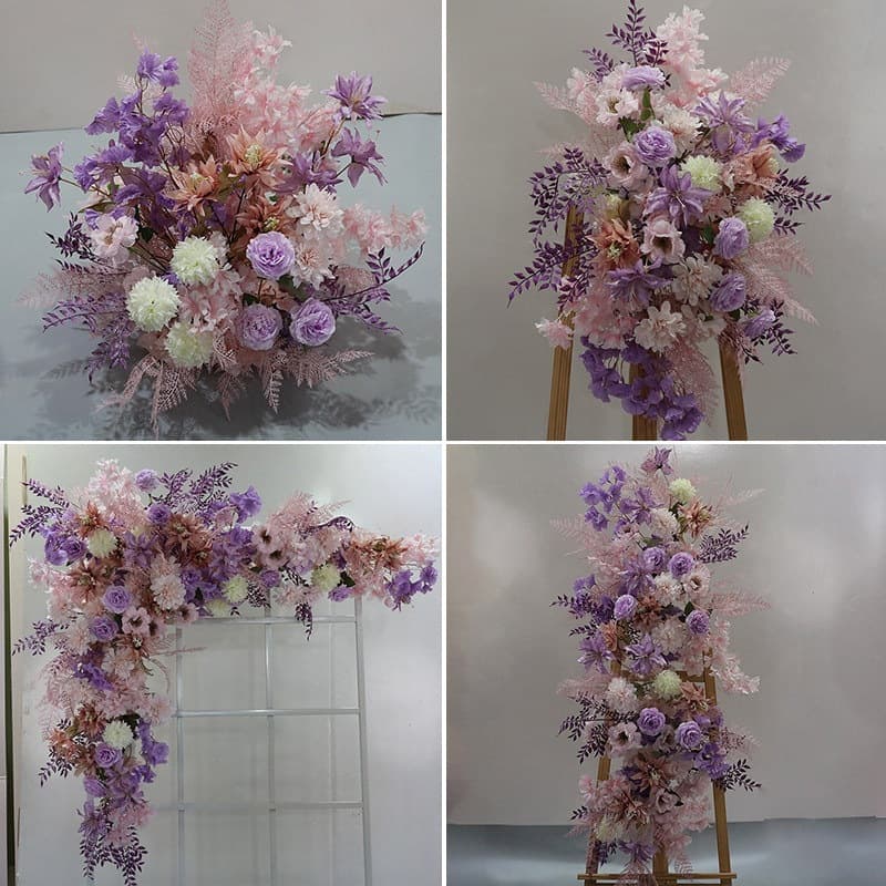 Car Delivery Ceremony New Engagement Wedding Set KT Board Aisle Guide Flower Pillar Flower Arrangement Artificial Flowers Monet's Garden Window Display
