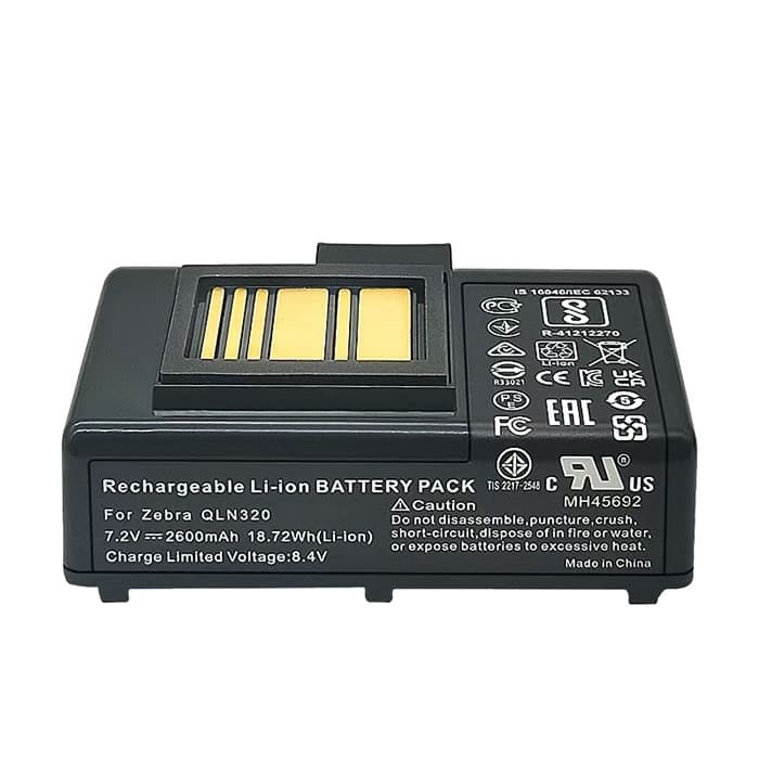 Compatible with ZEBRA QLN220, QLN320, ZQ500, ZQ510, ZQ520 Printer Batteries