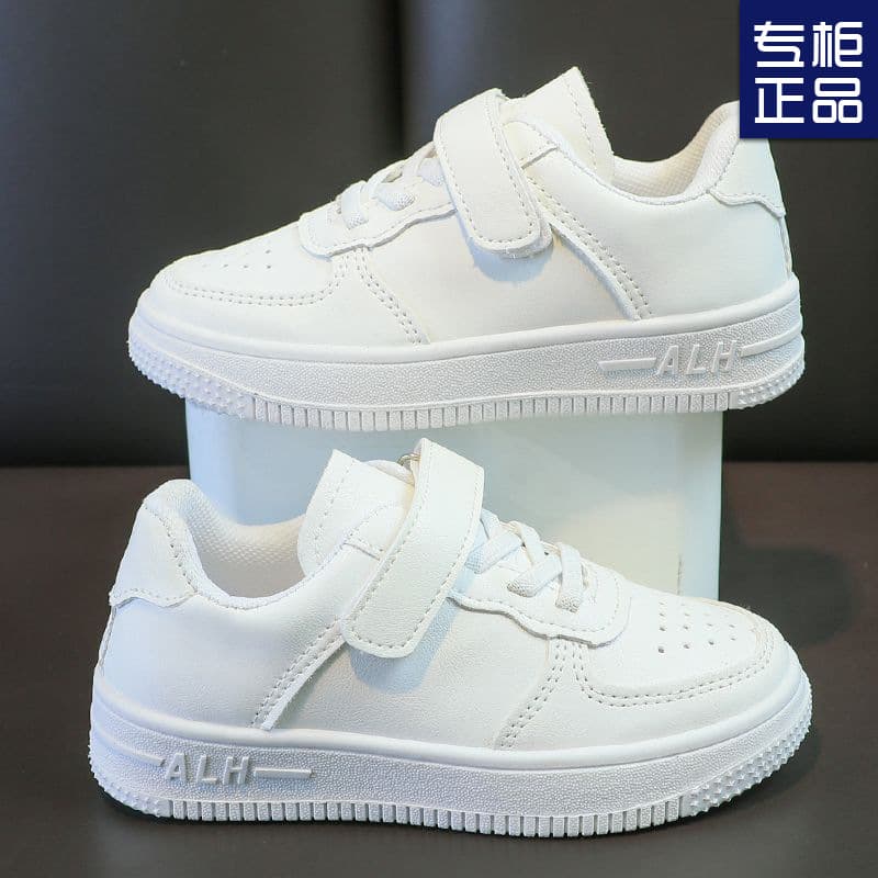 School designated children's breathable white shoes for spring and summer boys and girls soft-soled casual sneakers for primary school students white sneakers