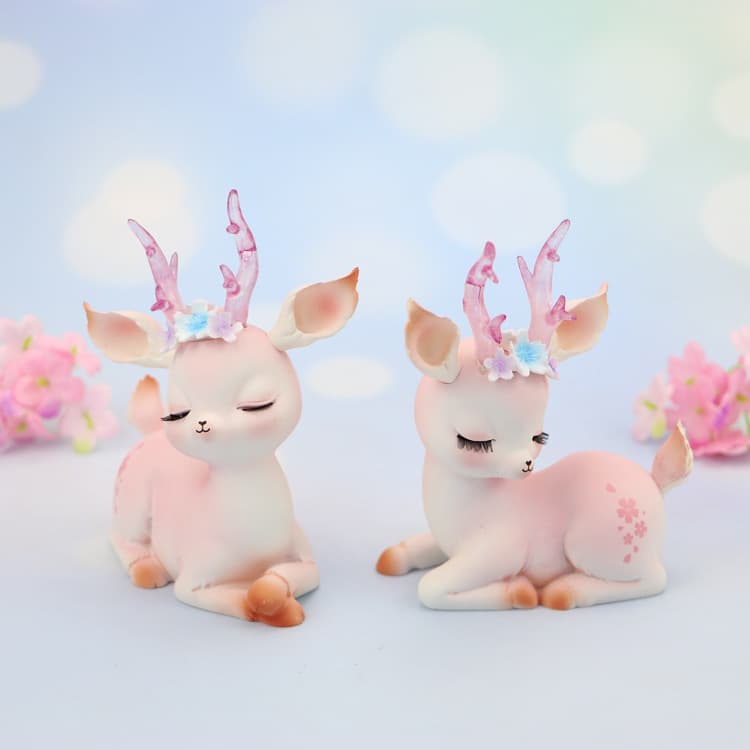 Nordic Cute Deer Car Interior Decorations Vehicle Ornaments Girl's Heart Room Arrangement Bedroom Bedside Decorative Pieces