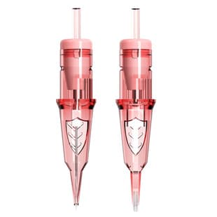 PMU Pink Cartridge Needles Current Instrument Full Disposable Machine Permanent Makeup Needles Tattoo Microblading Eyeliner Cartridge Needles