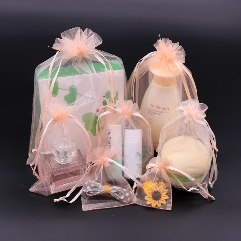 Mesh Drawstring Bag, Gauze Pouch with Cinch Closure, Candy Gift Storage Bag, Jewelry Packaging Bag, Bracelet Gift Box