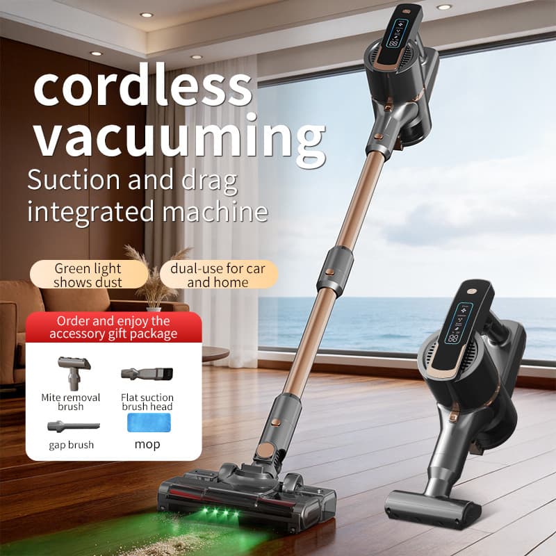 Cross-Border Portable Wet/Dry Vacuum Cleaner Electric High Suction Power Vacuum Cleaner Home Use Suction and Mop All-in-One Vacuum Machine
