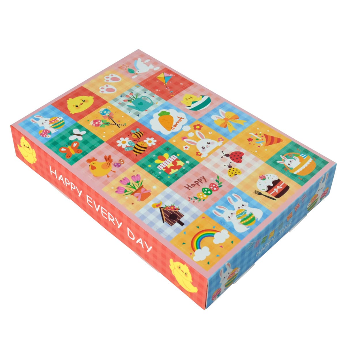 Cute Easter Surprise Box with Holes, Easter Party Gift 24-Grid Calendar Blind Box, 5pcs/Pack