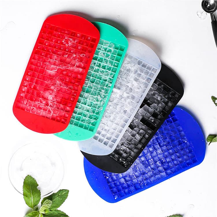 In Stock 160-Cell Ice Cube Tray Creative Cocktail Ice Mold 1cm Small Square Ice Cube Easy Release Ice Tray