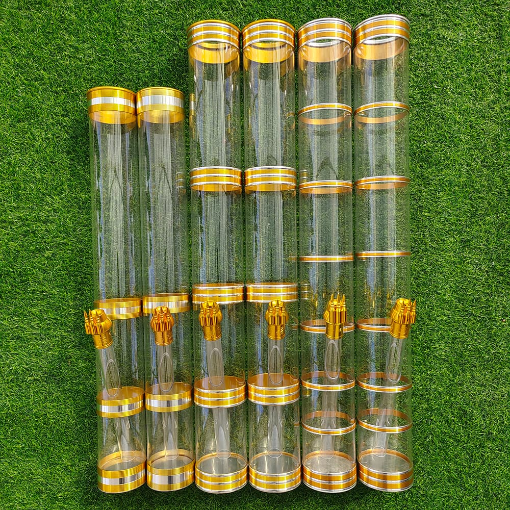 Acrylic Transparent Hookah Pipe Tempered Plastic Water Pipe Yunnan Style Tempered Resin Bamboo Smoking Pipe