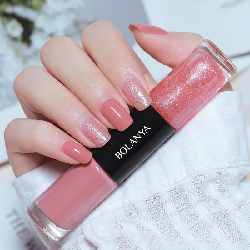 Nail Polish Double-Ended Quick-Dry Toenail Polish Long-Lasting Non-Peel Whitening Base Coat Nail Polish