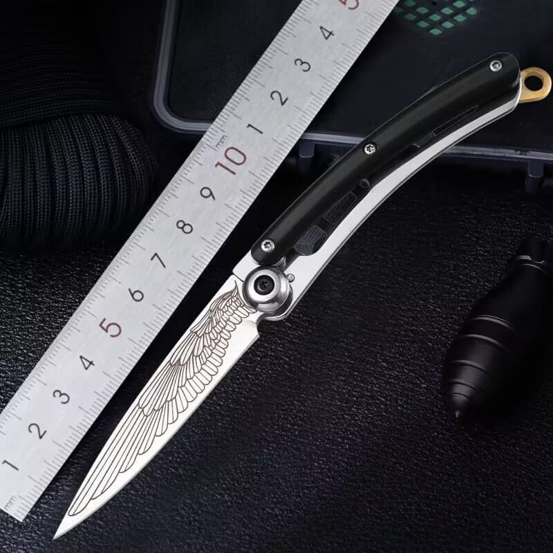 Folding Knife Portable Multifunctional Folding Small Knife Keychain Knife Mini Pocket Knife Stainless Steel Fruit Knife