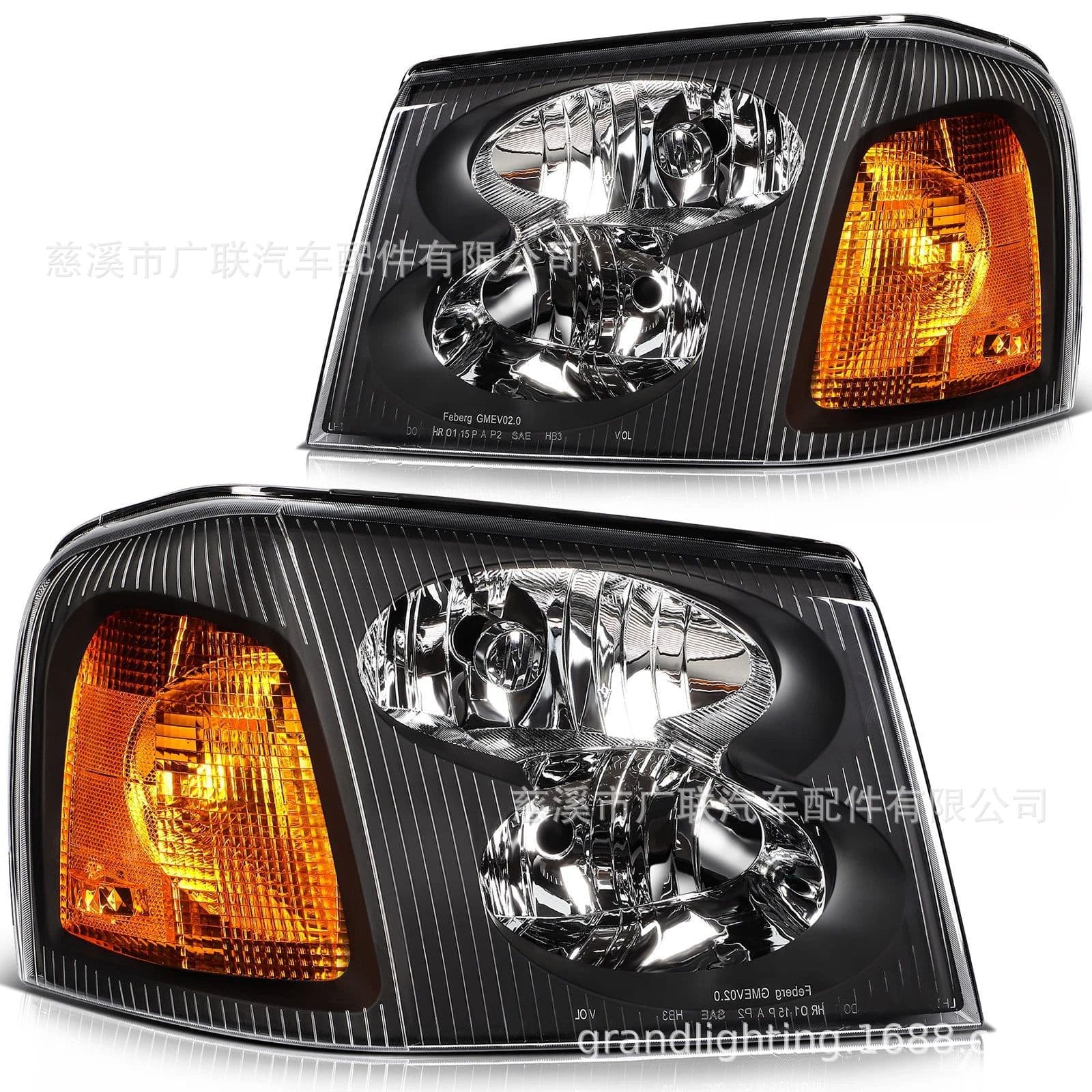 Front Headlight Assembly Kit Suitable for Gmc Envoy 2002-2009