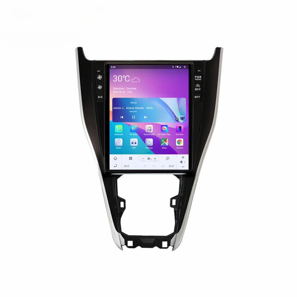 Suitable for Toyota Hai Rui HARRIER vertical screen large screen navigation central control modified radio wireless Carplay