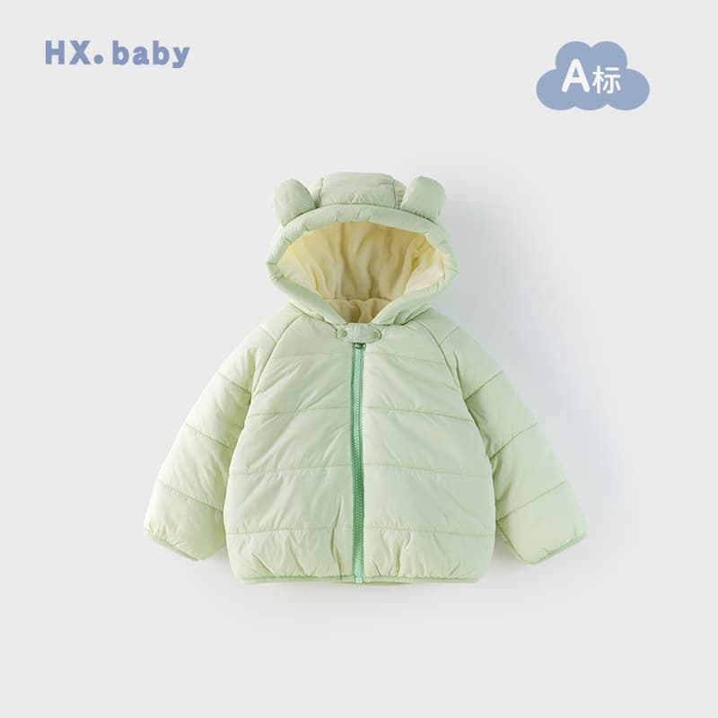 Baby Boys and Girls Hooded Cotton Coat Fleece-Lined Thick Winter Jacket Warm Outdoor Top