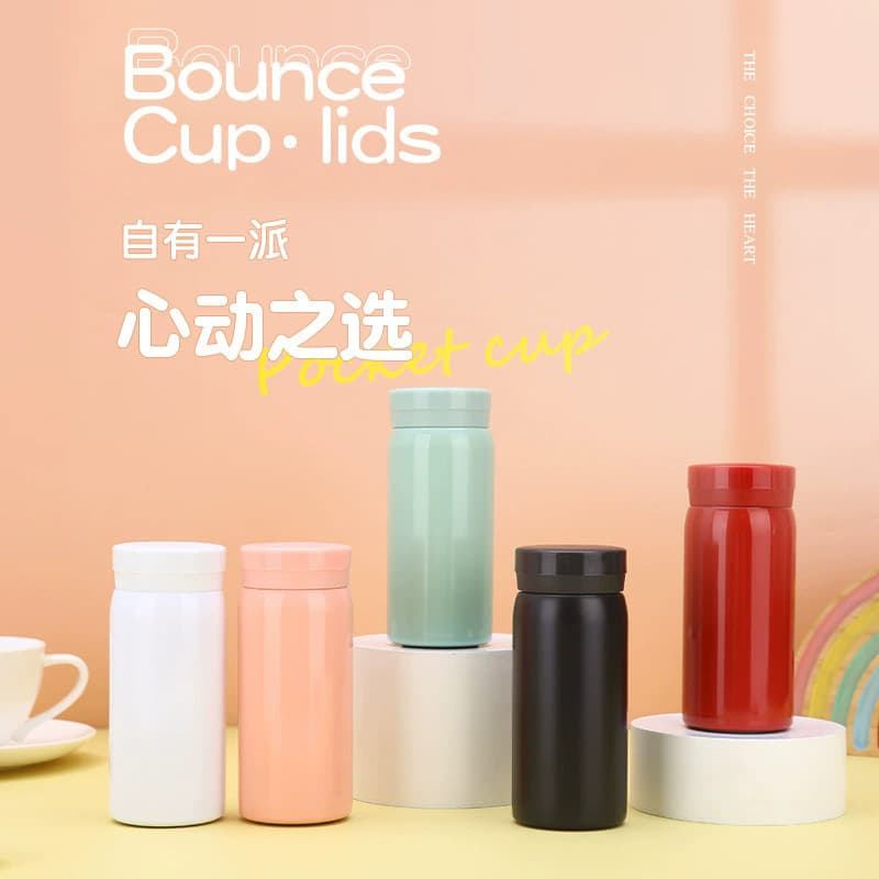 304 stainless steel thermos cup portable outdoor mini pocket water cup handy cup gift cup portable