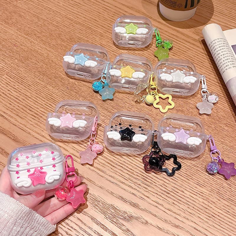 Suitable for Samsung Buds3Pro Earphone Case Cartoon Star Soft Shell Galaxy Buds3Fe Wireless Bluetooth Pendant