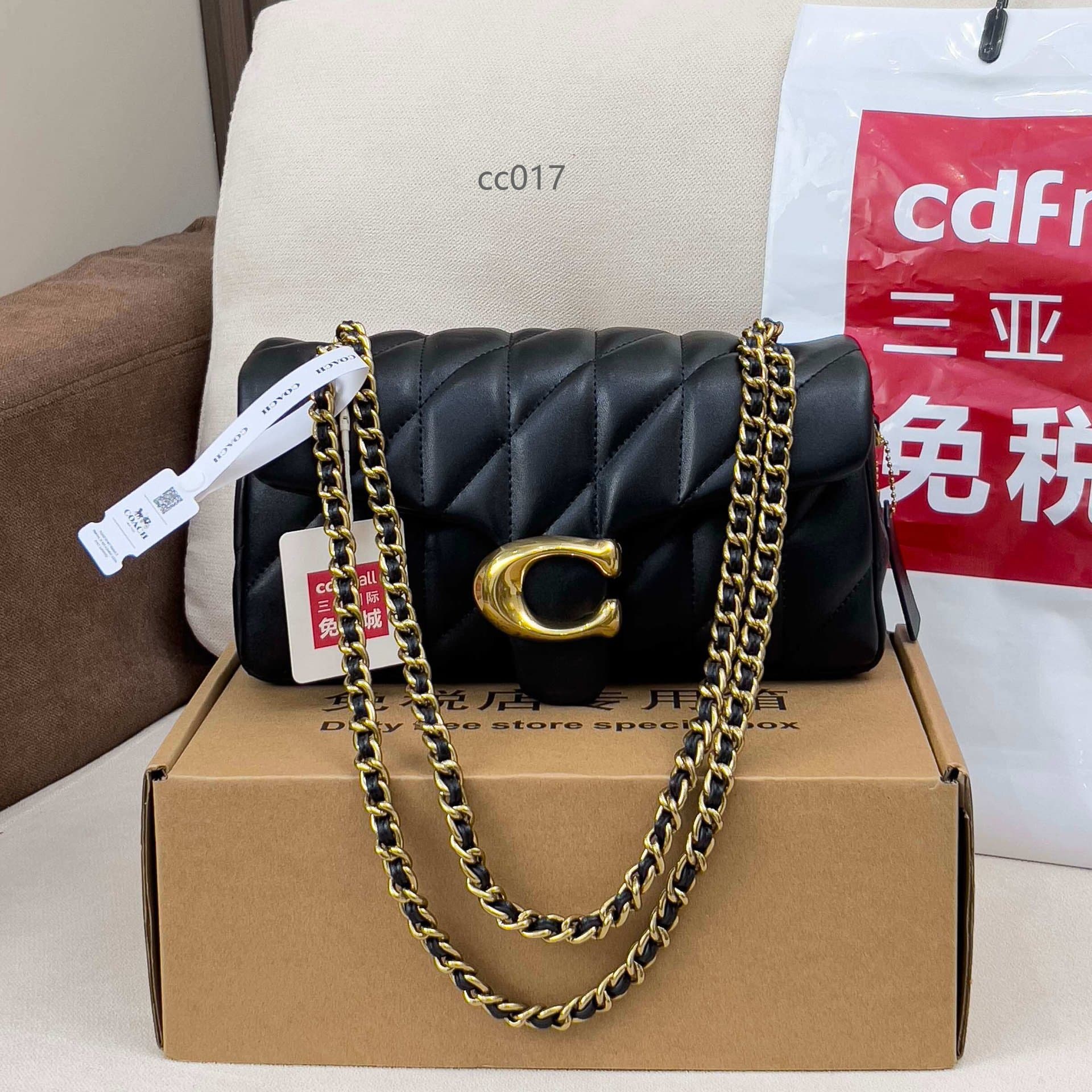 Coach C-brand New Quilted Stripe Stitched Tabby Dionysus Chanel-style Single Shoulder Handbag Crossbody Cloud Bag
