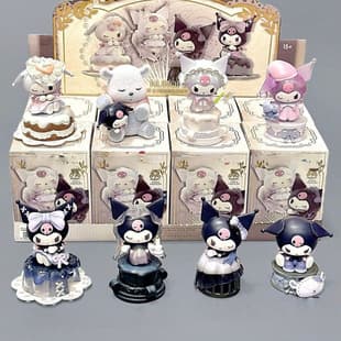 Kuromi Day Moon Series Blind Box Sanrio Trendy Toy Figure Doll Peripheral Desktop Decoration Figure Gift