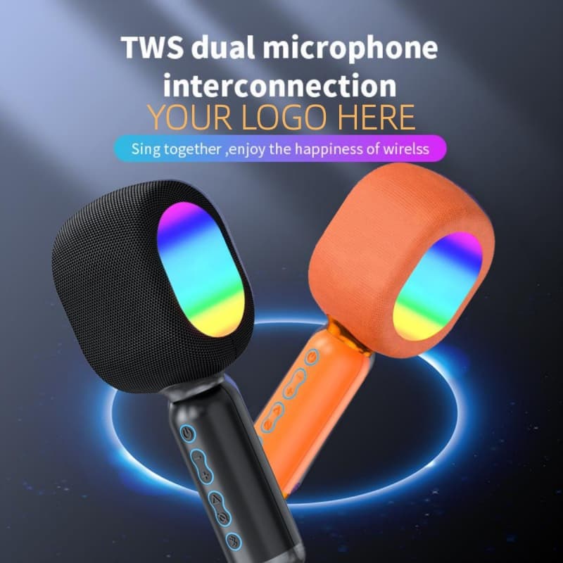 Amazon JY57 Wireless Bluetooth Microphone for KTV, TWS Speaker Integrated Live Streaming Bluetooth Mic