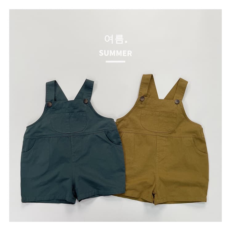 Adjustable Casual Overalls Shorts Korean Style Girls Summer Clothes High Waist Button Closure Soft Cotton Onesie Pants