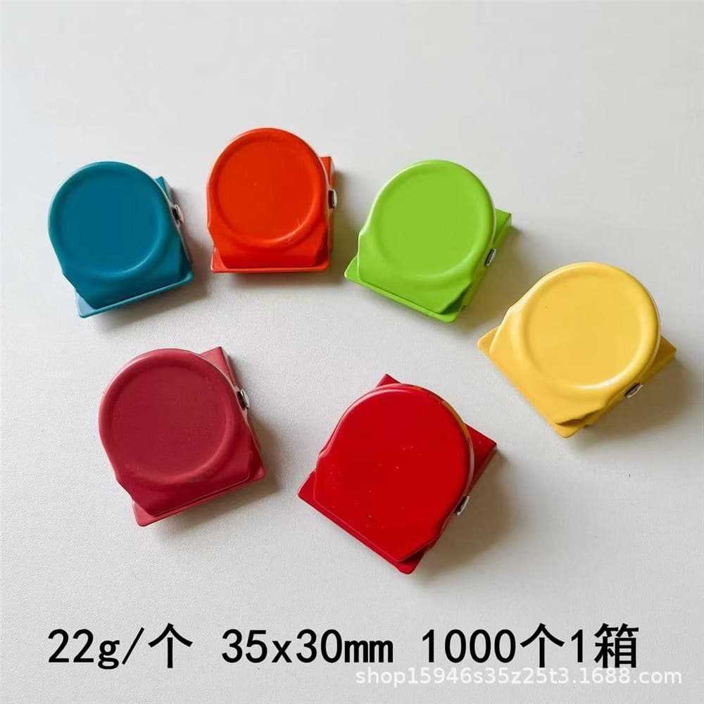 Cross-border Creative Clip Magnetic Sealing Clip Magnet Sticky Note Office Supply Bill Clip Mixed Colors