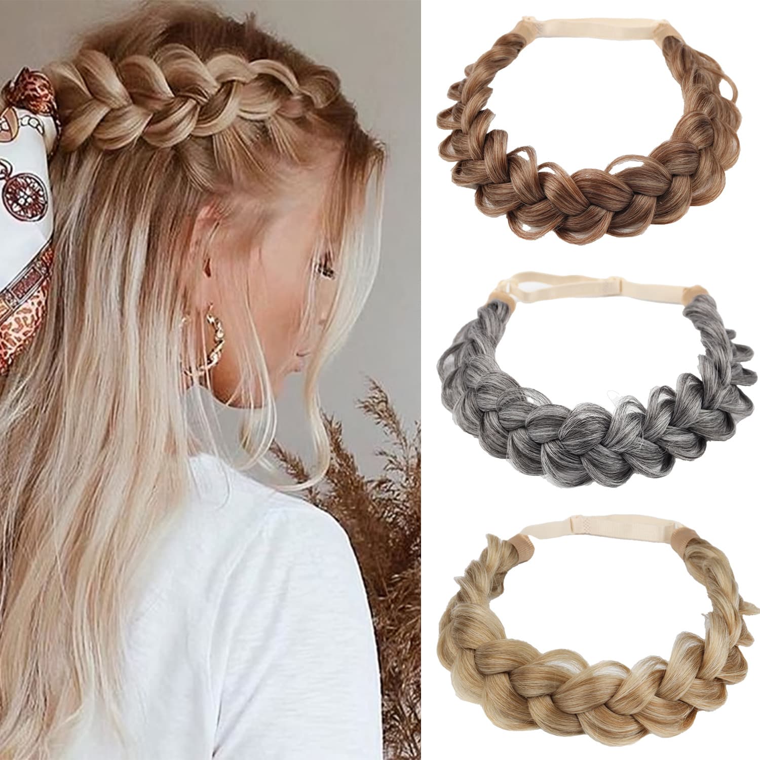 Cross-border Headband Wig Bun Fashion Wig Bun Daily Wear