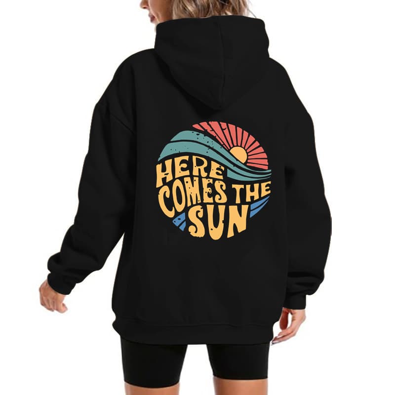 Women's Hoodie Teen Girls Spring Autumn Jacket Oversized Sweatshirt Casual Drawstring Clothing In Stock Wholesale