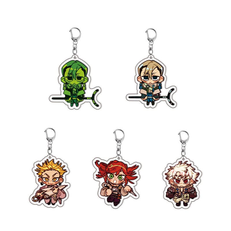 [Interlayer] Abyss War Ghost Acrylic Keychain - Luther, Enji, Zanka - Anime Merchandise Cross-Border In Stock