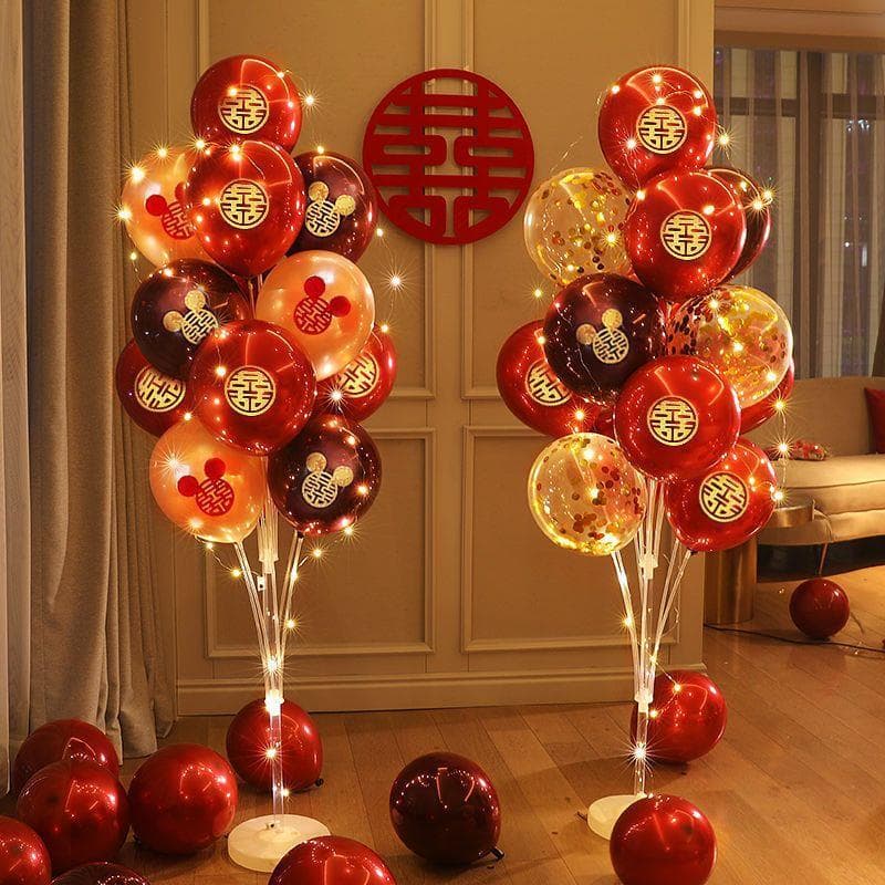 Wedding Balloon Arch Stand Set Romantic Decoration for Bride Room Wedding Table Decoration Path Guide Scene Arrangement