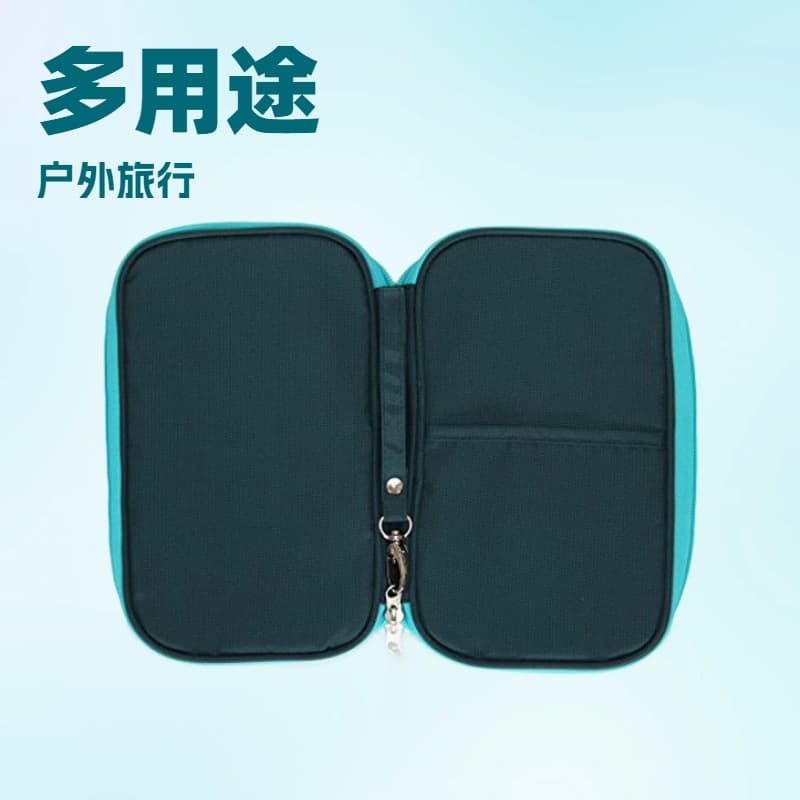Manufacturer Custom Flower Print Design Cat Print Zipper Storage Bag Multi-functional Passport Holder Document Pouch
