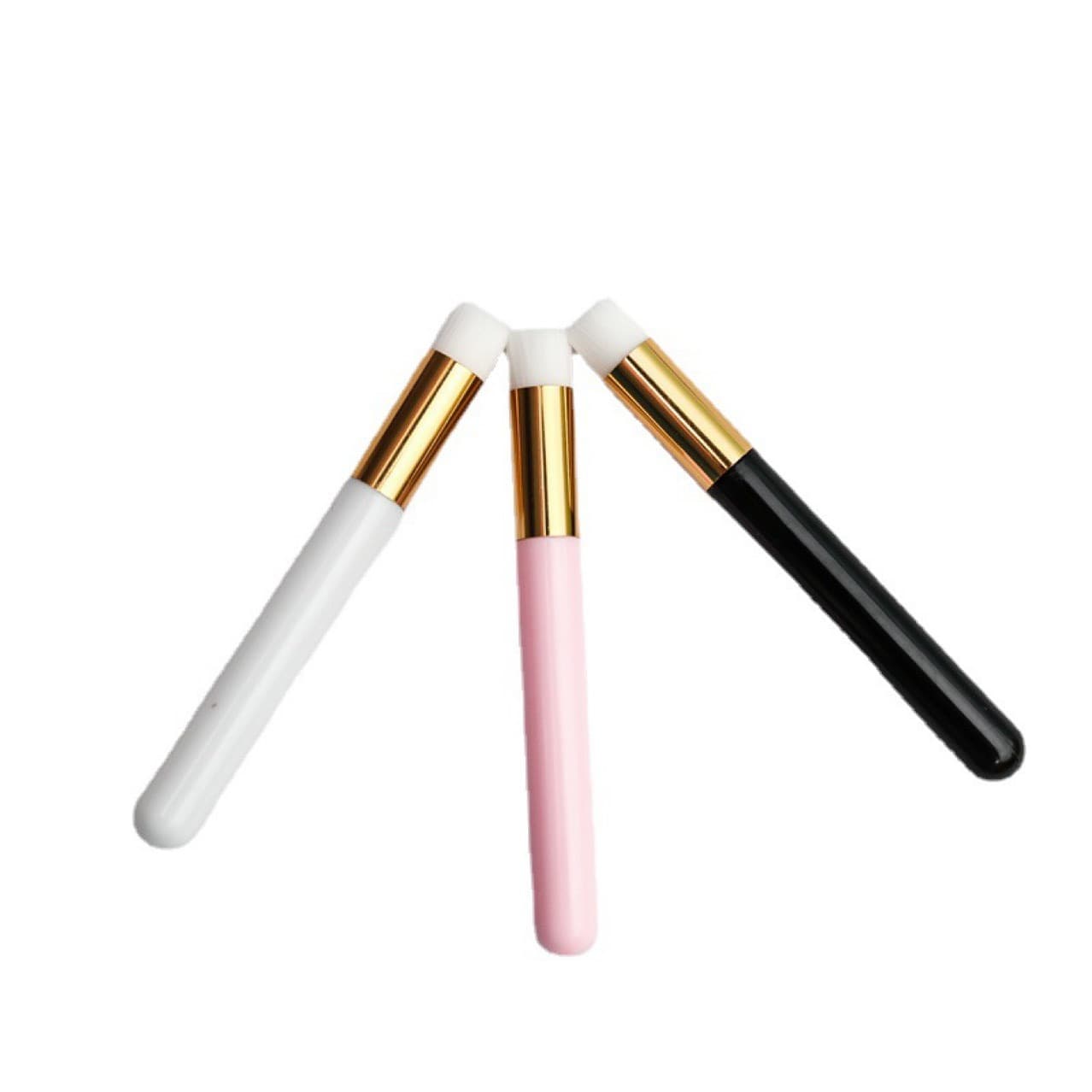 Nasal cleansing brush, foam cleanser applicator, blackhead removal brush, flat-top facial brush, acne cleaning soft-bristled brush
