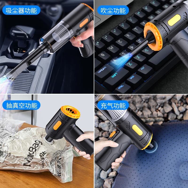 Cross-border Long-lasting Portable Wireless Multi-functional High-power Wet/Dry Car Mini Vacuum Cleaner