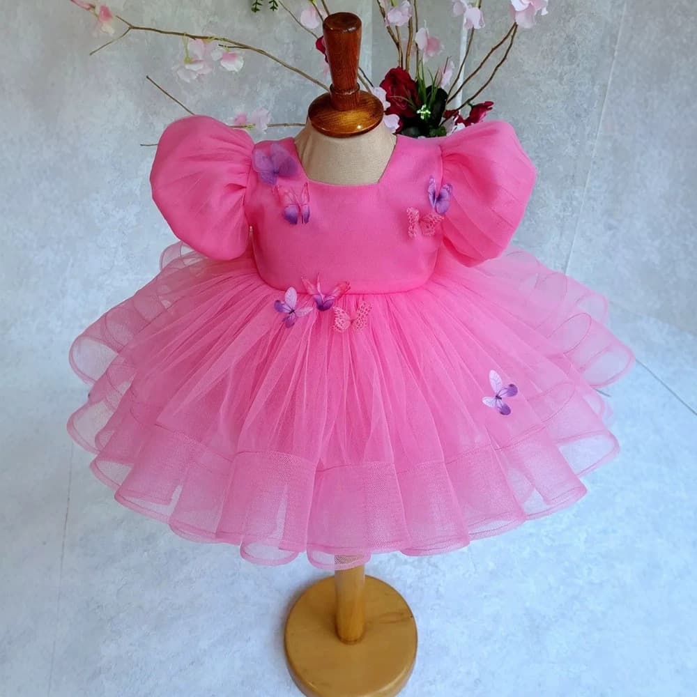 Flower Girl Wedding Dress Little Girl Princess Dress Children Host Light Luxury Niche High-End Elegant Performance Costume