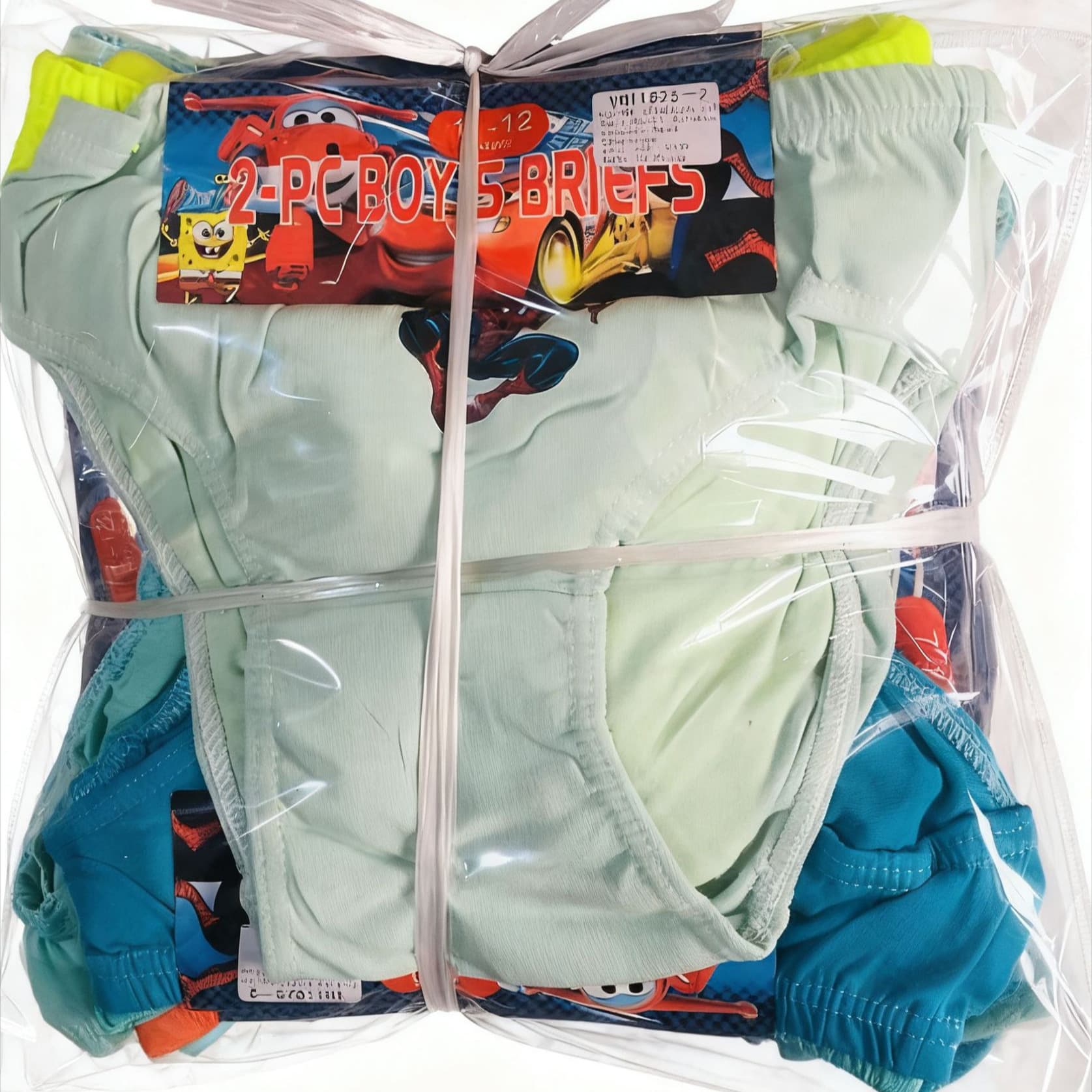 One dozen 12-pack children's underwear for boys and girls cartoon heat-painted spider car ice and snow princess Barbie briefs