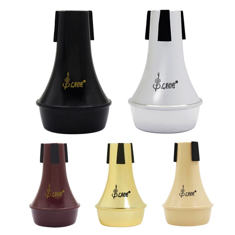 Mini Size Half-Closed ABS Trumpet Mute Instrument Noise Reduction Device for Peaceful Practice Non-Disturbance Sound Dampener