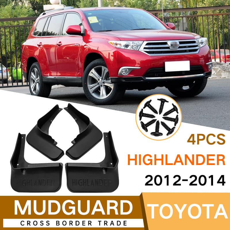 Fender Flares for Toyota Highlander 2012-2014 Front and Rear Auto Parts