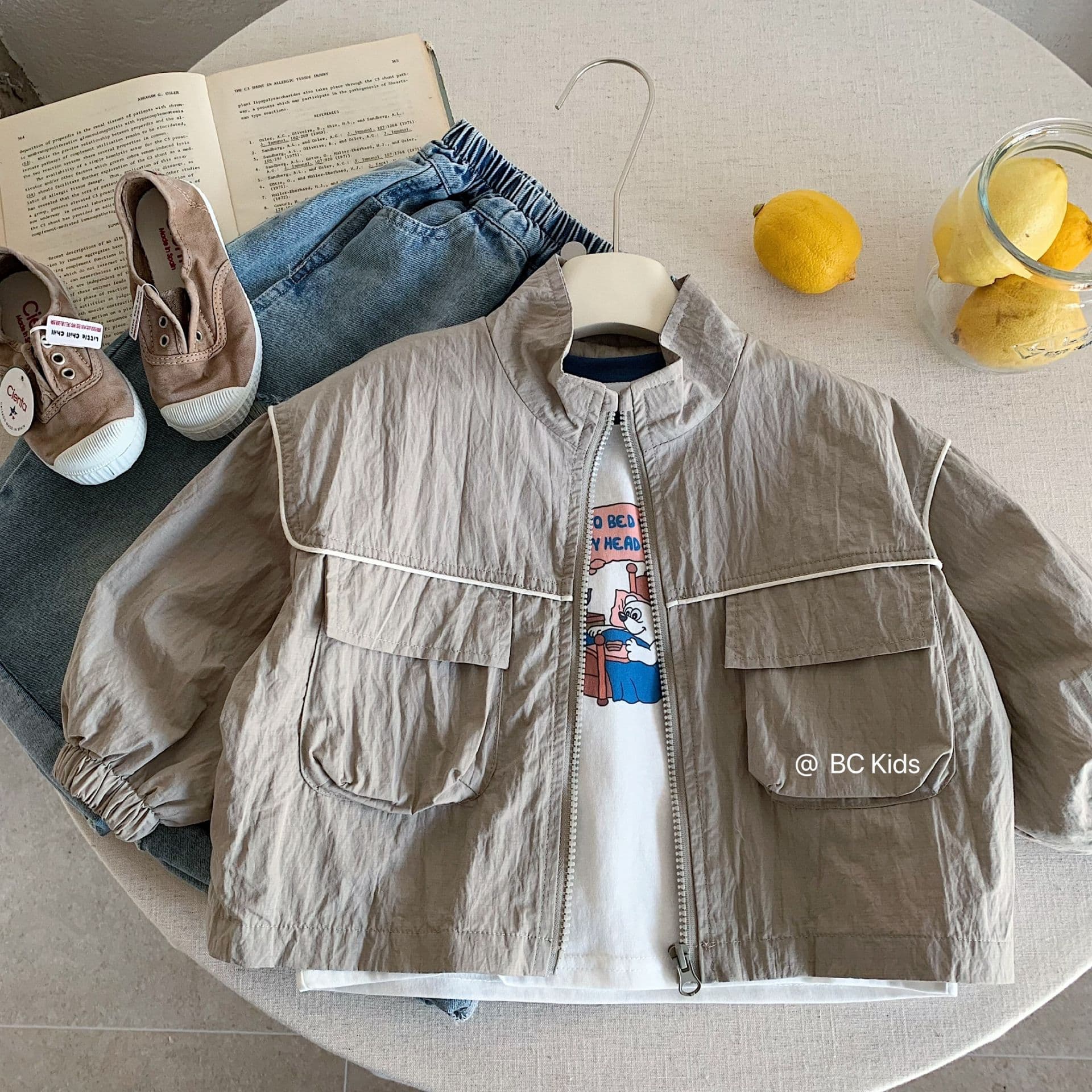 Bangcheng Children's Jacket 2026 Spring New Style Boys' Double-Pocket Top Baby Spring Outfit Huzhou Zhili Children's Fashion