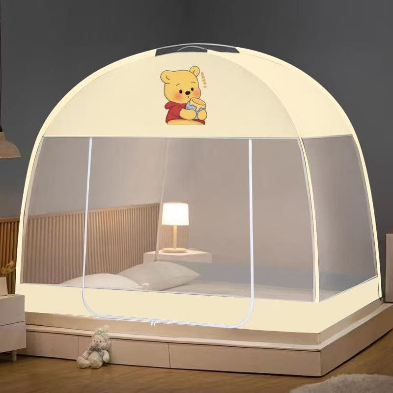 2025 New Home Use No-installation Yurt-style Mosquito Net for Bedroom Rental Homes Infants Children Full Base Anti-mosquito Tent