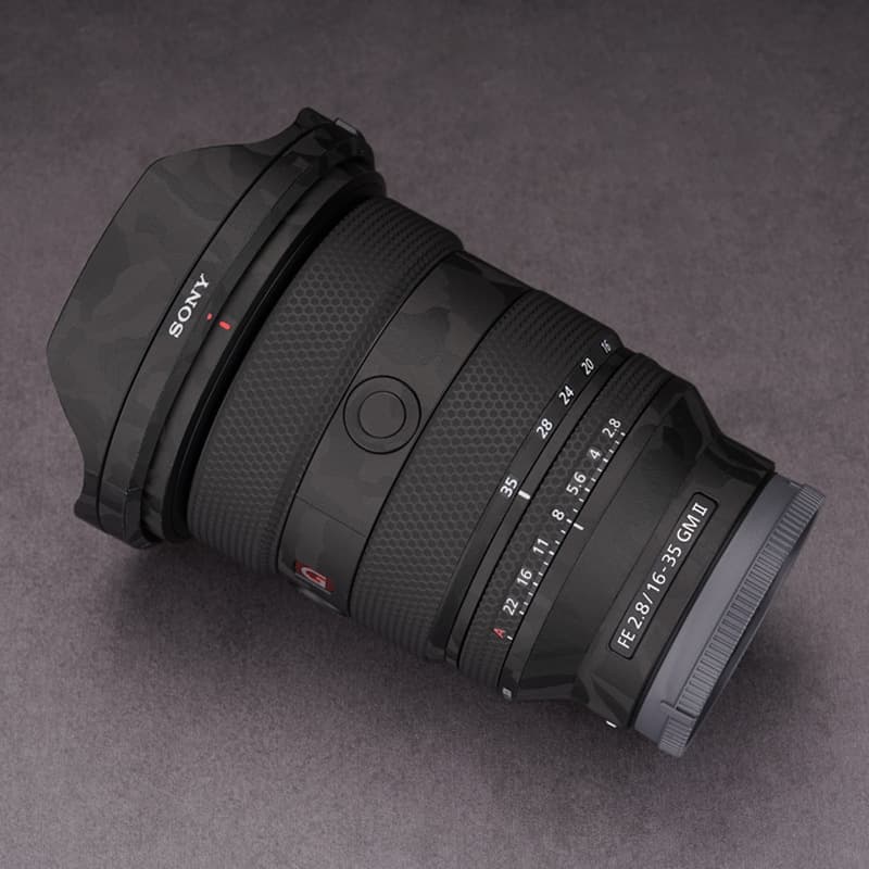 Screen protector for Sony 16-35mm f/2.8GM II lens, 3M full-coverage sticker.