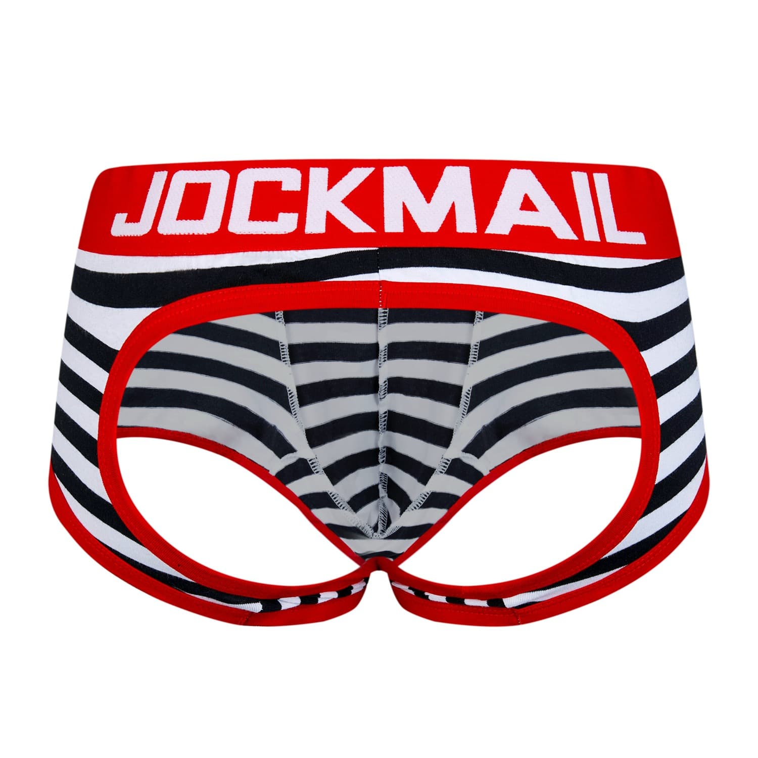 Sexy Men's Cotton Underwear Butt Exposure Flat Angle Briefs Breathable Comfortable Low Waist Panties for Couples JOCKMAIL