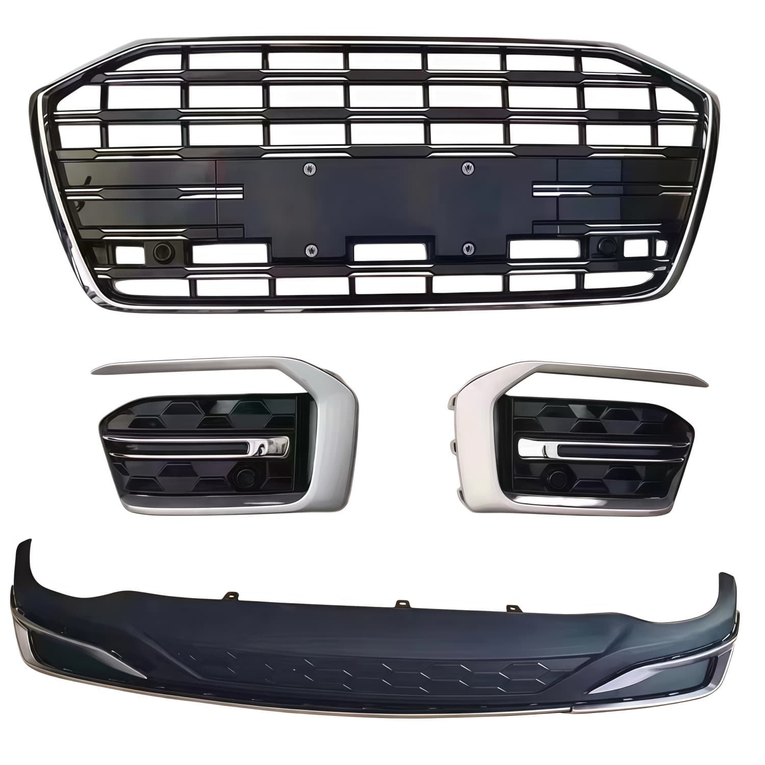 For 19-26 Audi A6L modification upgrade RS6 grille S6 grille front face grille