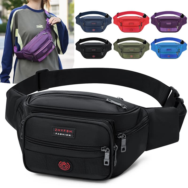 2026 New Unisex Outdoor Multi-Function Running Sports Waist Bag Large Capacity Practical Chest Bag Trendy