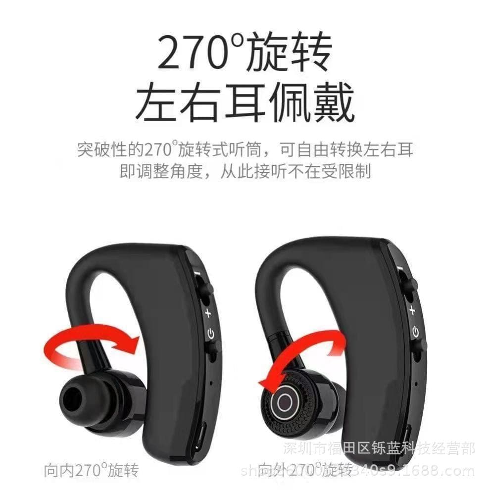 Classic Hot Seller OWS Single Ear Wireless Business Bluetooth Earphone Ear-Hook with Power Display Ultra-Long Battery Life Non-In-Ear