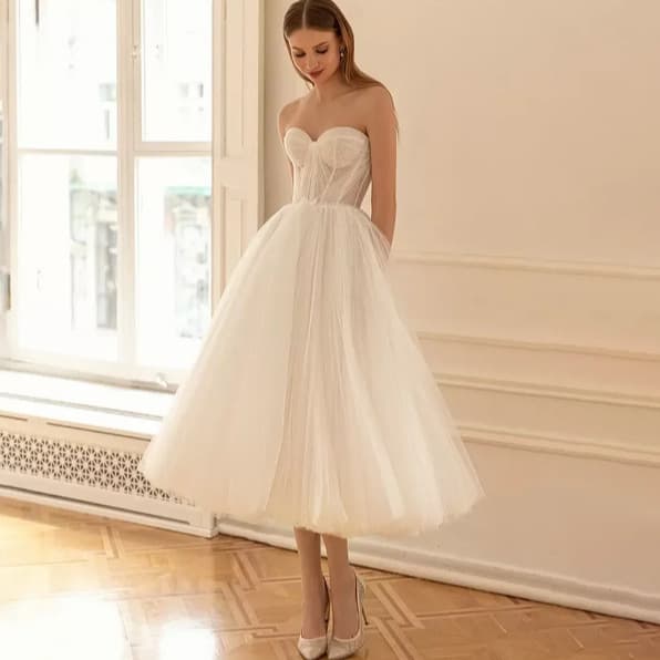 French light wedding dress spring and autumn new tube top temperament French high-end texture bride wedding wedding reception evening dress