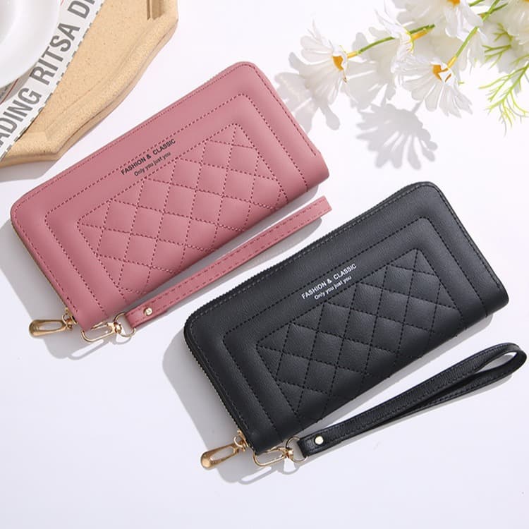Women's Long Wallet 2025 New Style Minimalist Fashion Single Zipper Large Capacity Multi-functional Clutch Purse