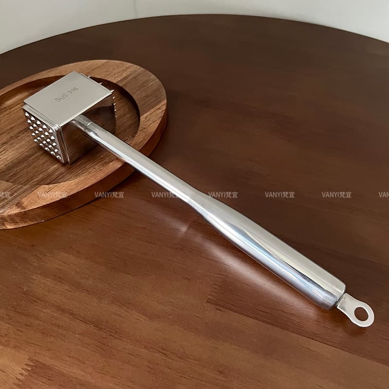 316 Stainless Steel Meat Tenderizer Mallet, Steak Hammer, Meat Pounder, Tenderizing Tool, Meat Needle