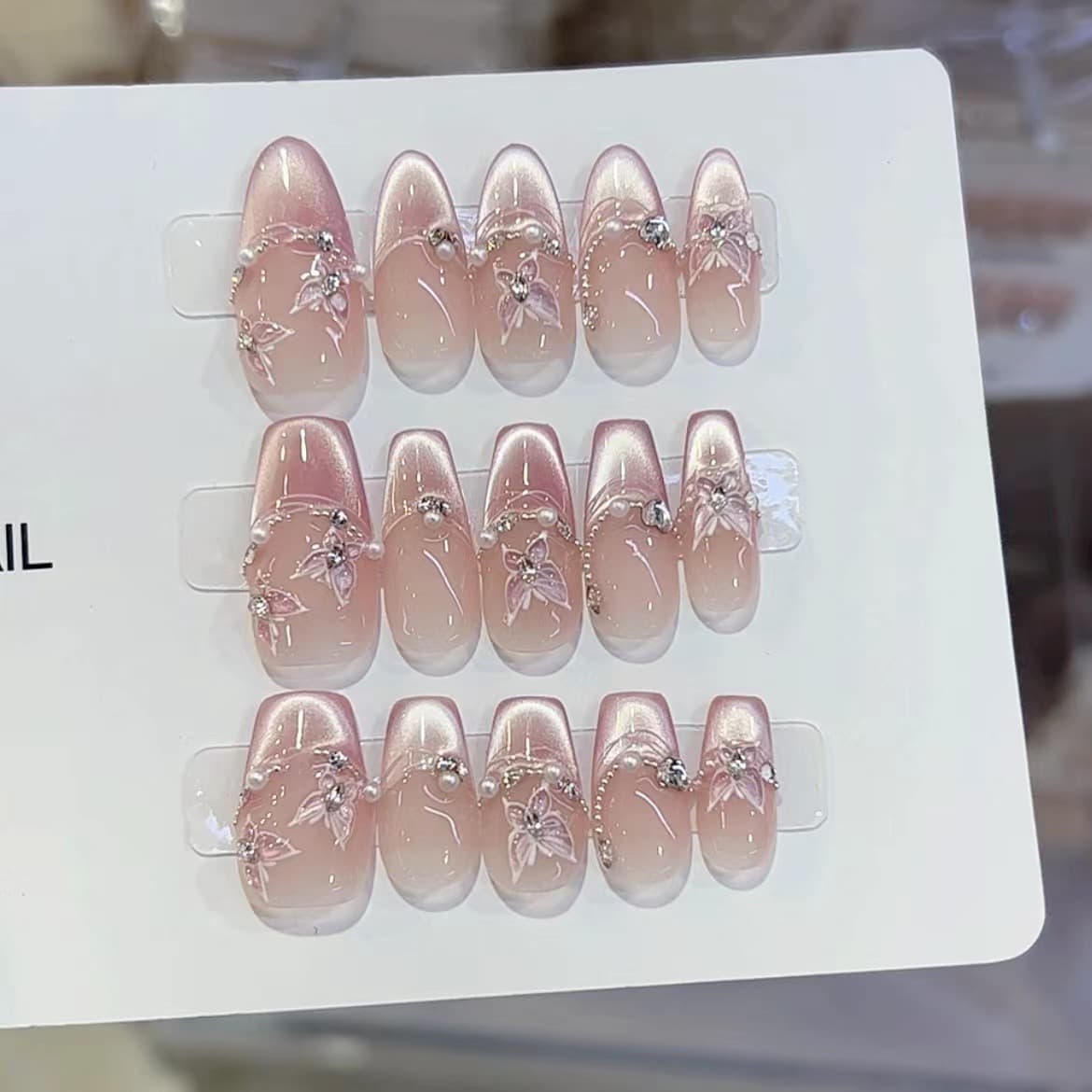 Naizi Handmade Gel Press-On Nails High-End Cat Eye Series Wholesale Reusable Nail Tips