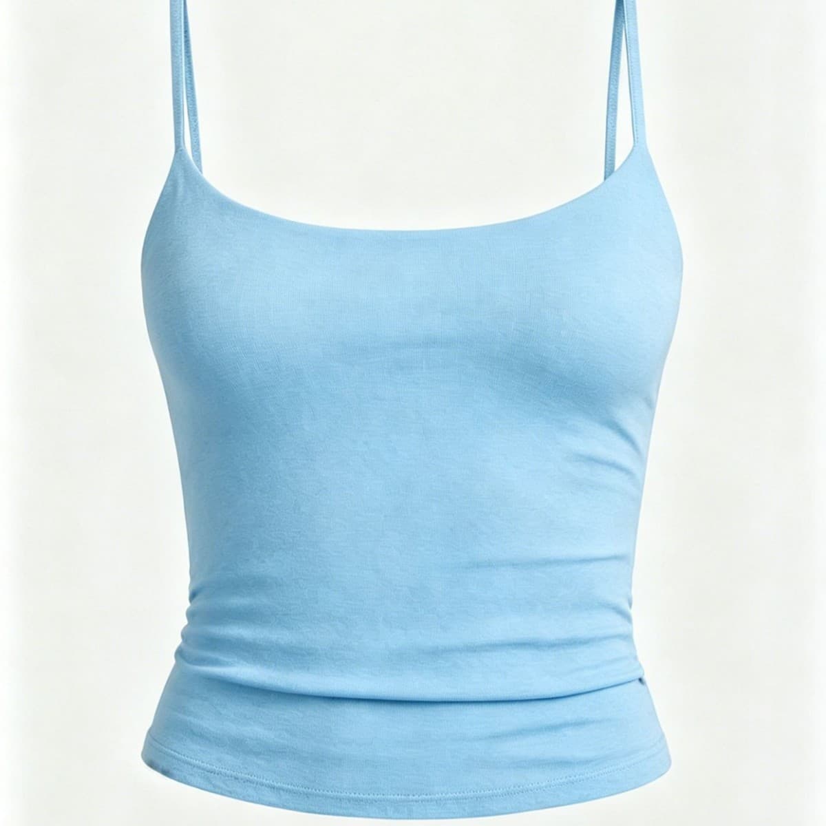 2026 Cross-border EU/US Amazon Summer New Women's Round Neck Vest Adjustable Spaghetti Strap Sleeveless Top