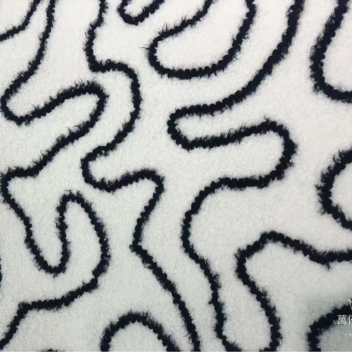 Quilting processing black mesh sequin bead and tube embroidery abstract full coverage simple style bead embroidery apparel, women's wear embroidery processing