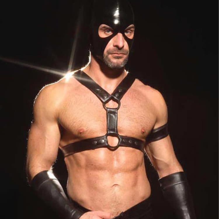 Sexy Men's Restraint Belt Elastic Body Chain Punk Rivet Restraint Belt European and American Male Wear Stage DS
